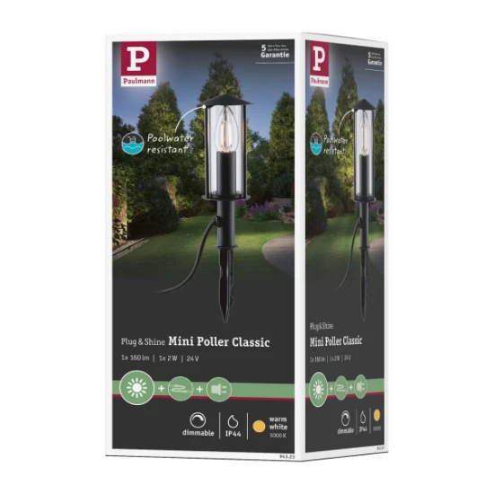 Paulmann Outdoor Plug+Shine mini boldlp Classic - IP44