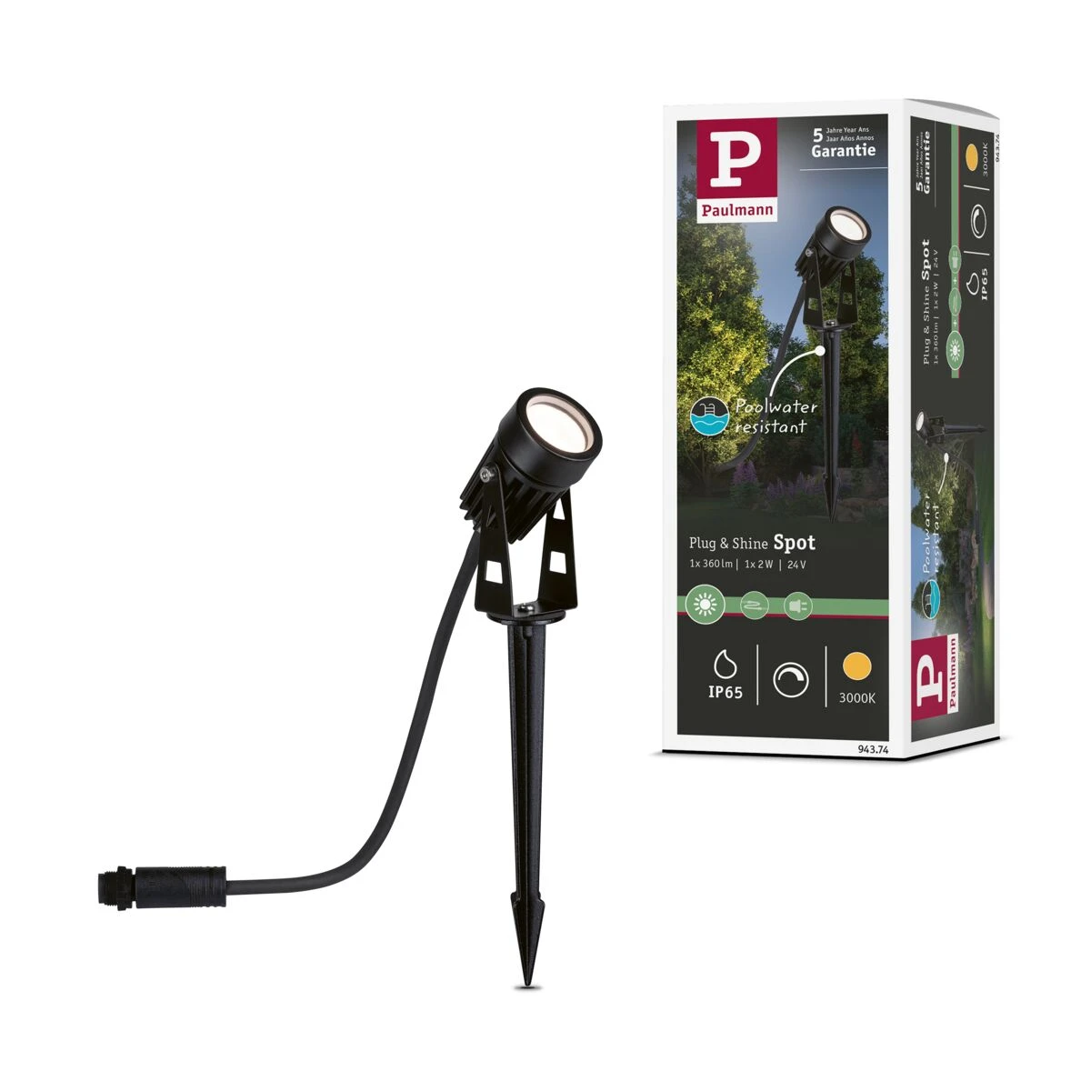 Paulmann Plug & Shine LED tuinspot - Warm Wit
