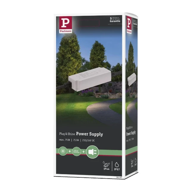 Paulman Plug & Shine Voeding - 230/24 V - 75 VA - Grijs