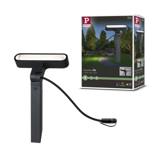 Paulman Plug & Shine LED tuinspot Ito - 3000K - Antraciet