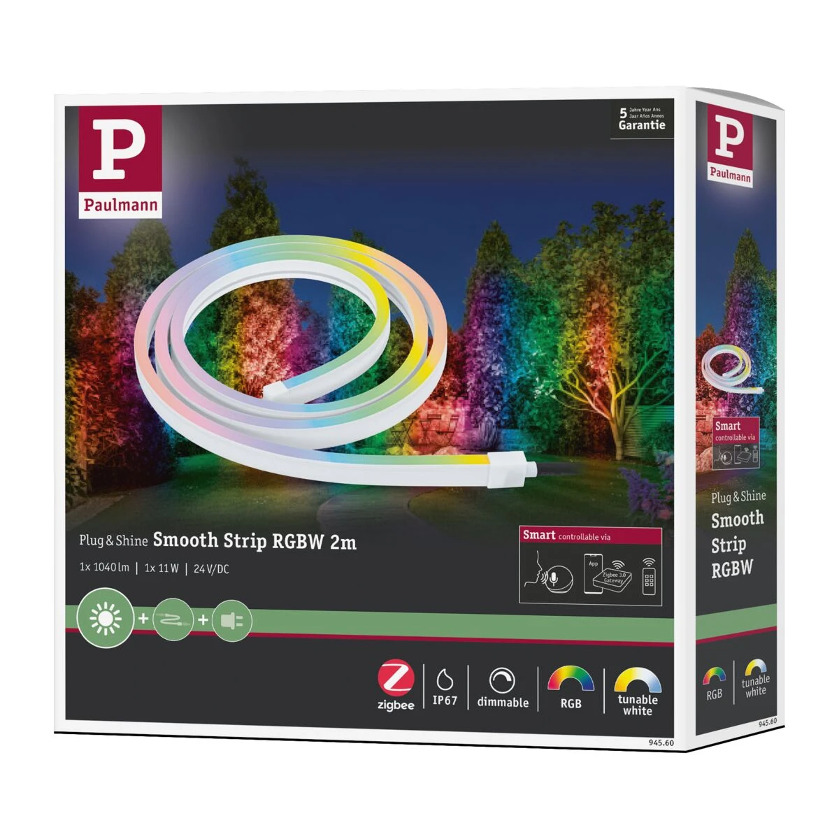 Paulman Plug & Shine Smooth Stripe Smart Home Zigbee 3.0 - 11W