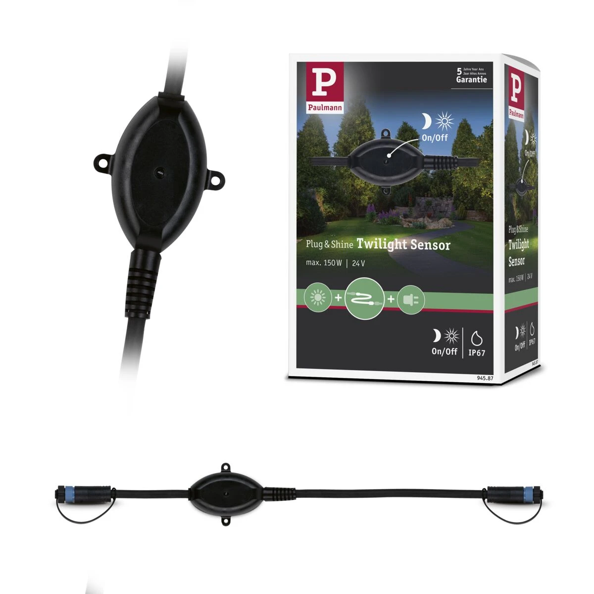 Paulmann Outdoor Plug & Shine twilight sensor - IP67