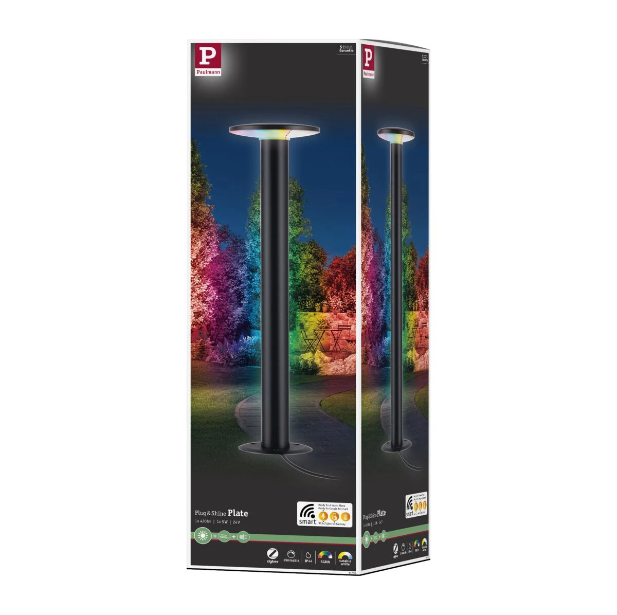 Paulman Plug & Shine bolderarmatuur Plate - Smart Home