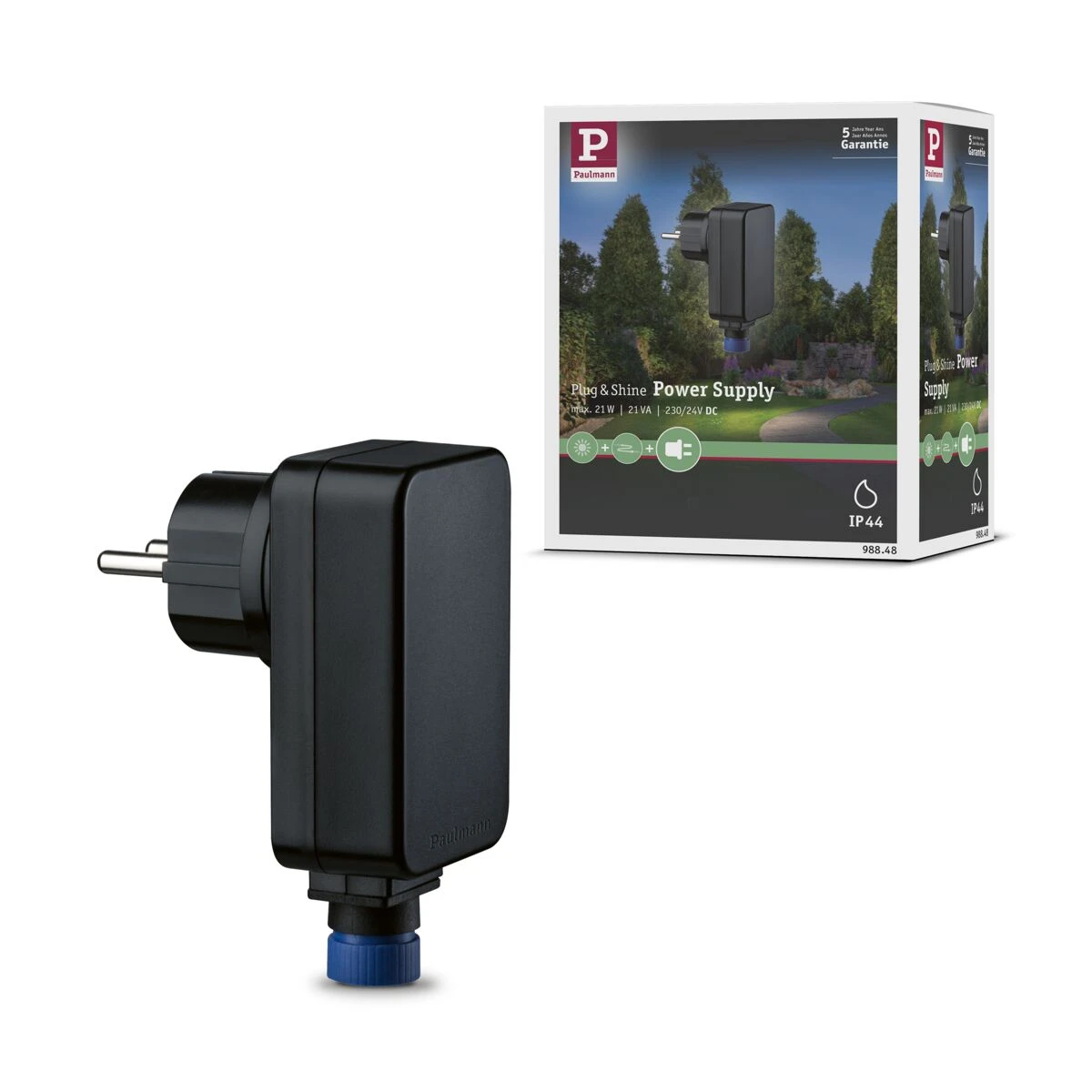 Paulmann Plug & Shine Trafo IP44 IP44 21W 21VA 230/24V