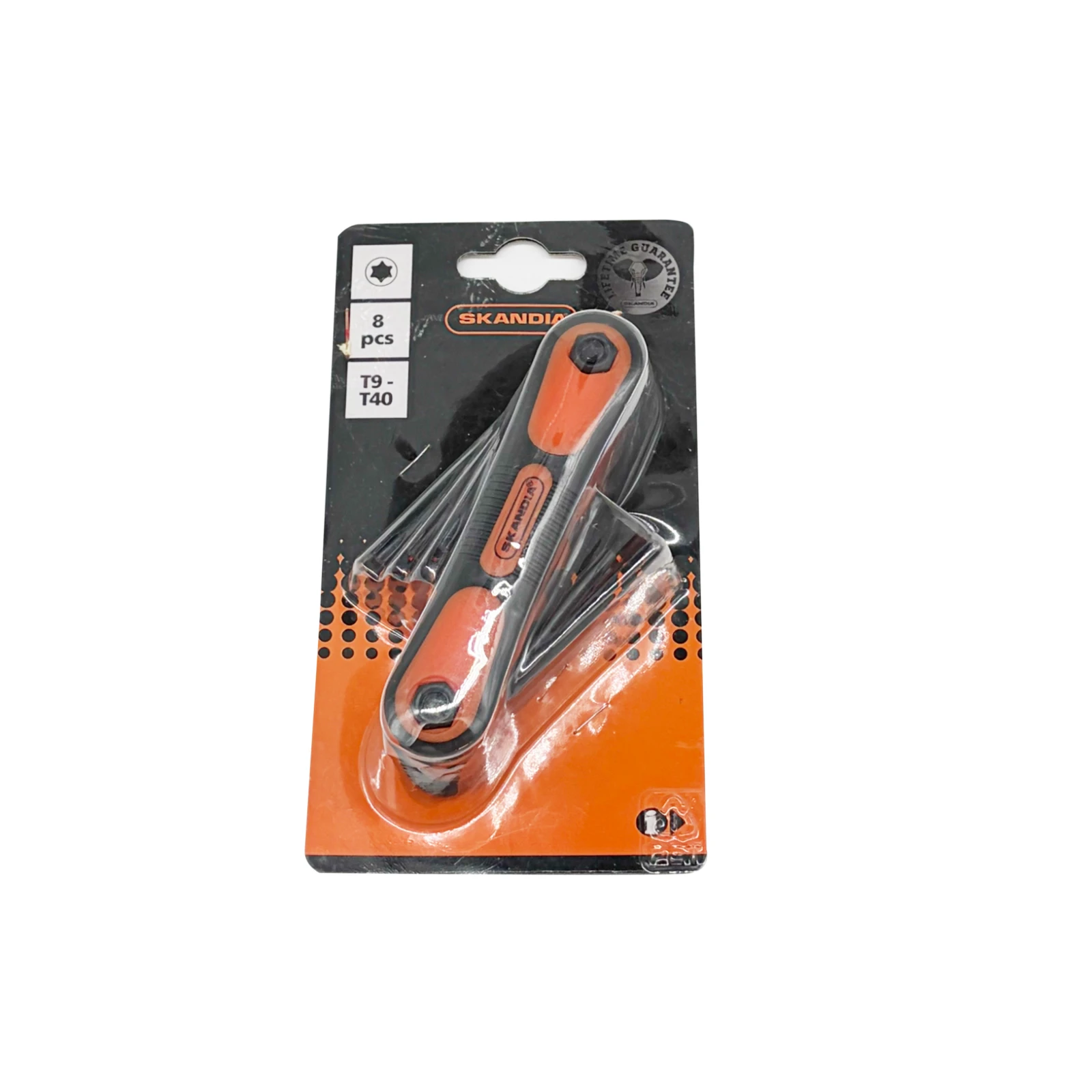 Skandia Inbussleutelset Torx Inklapbaar T9-T40 8-delig