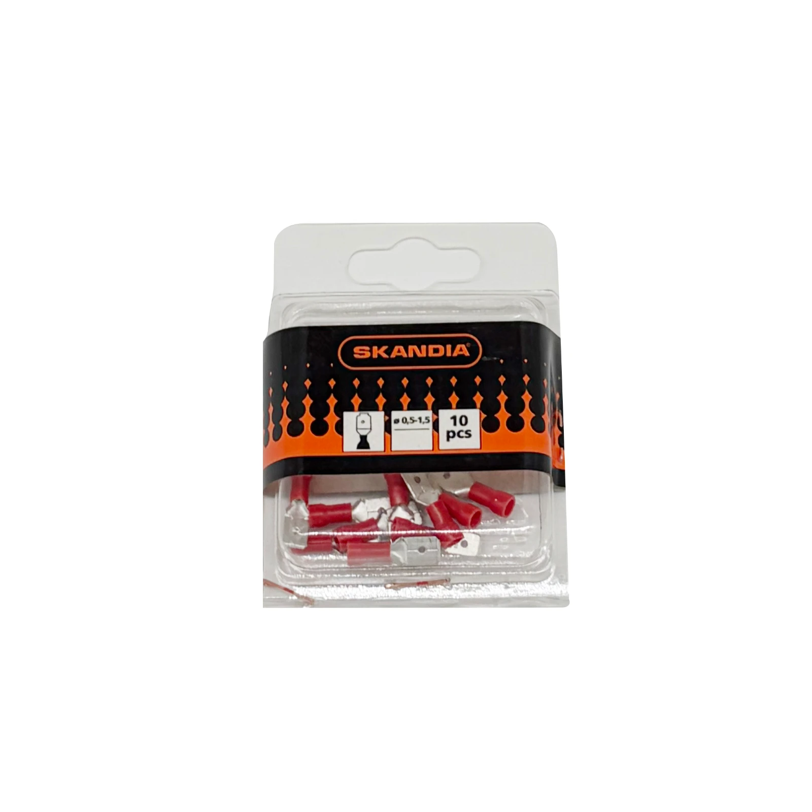 Skandia Vlaksteker rood 0,5-1,5mm² (10 stuks)
