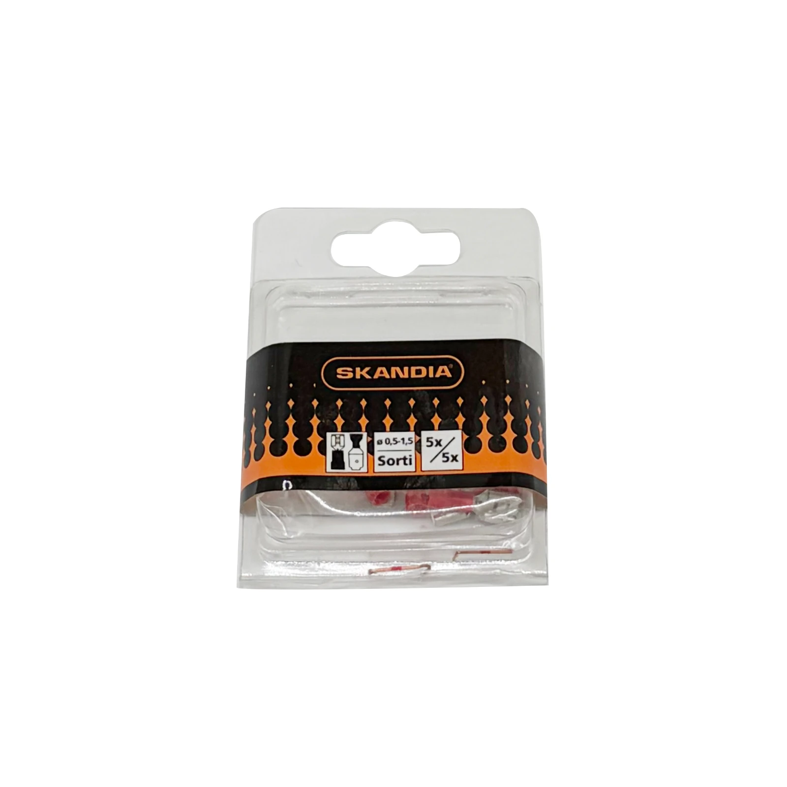 Skandia Vlaksteker rood 0,5-1,5mm² (10 stuks) assortiment