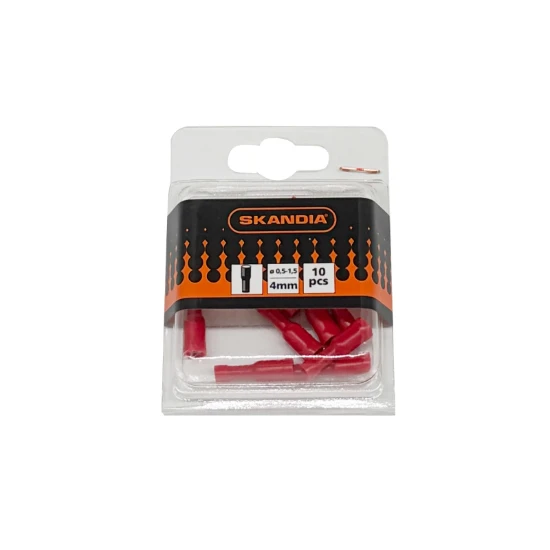 Skandia Rondstekerhuls rood 0,5-1,5mm² (10 stuks)