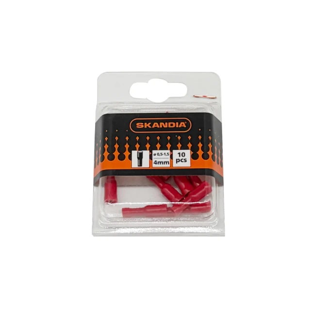 Skandia Rondstekerhuls rood 0,5-1,5mm² (10 stuks)