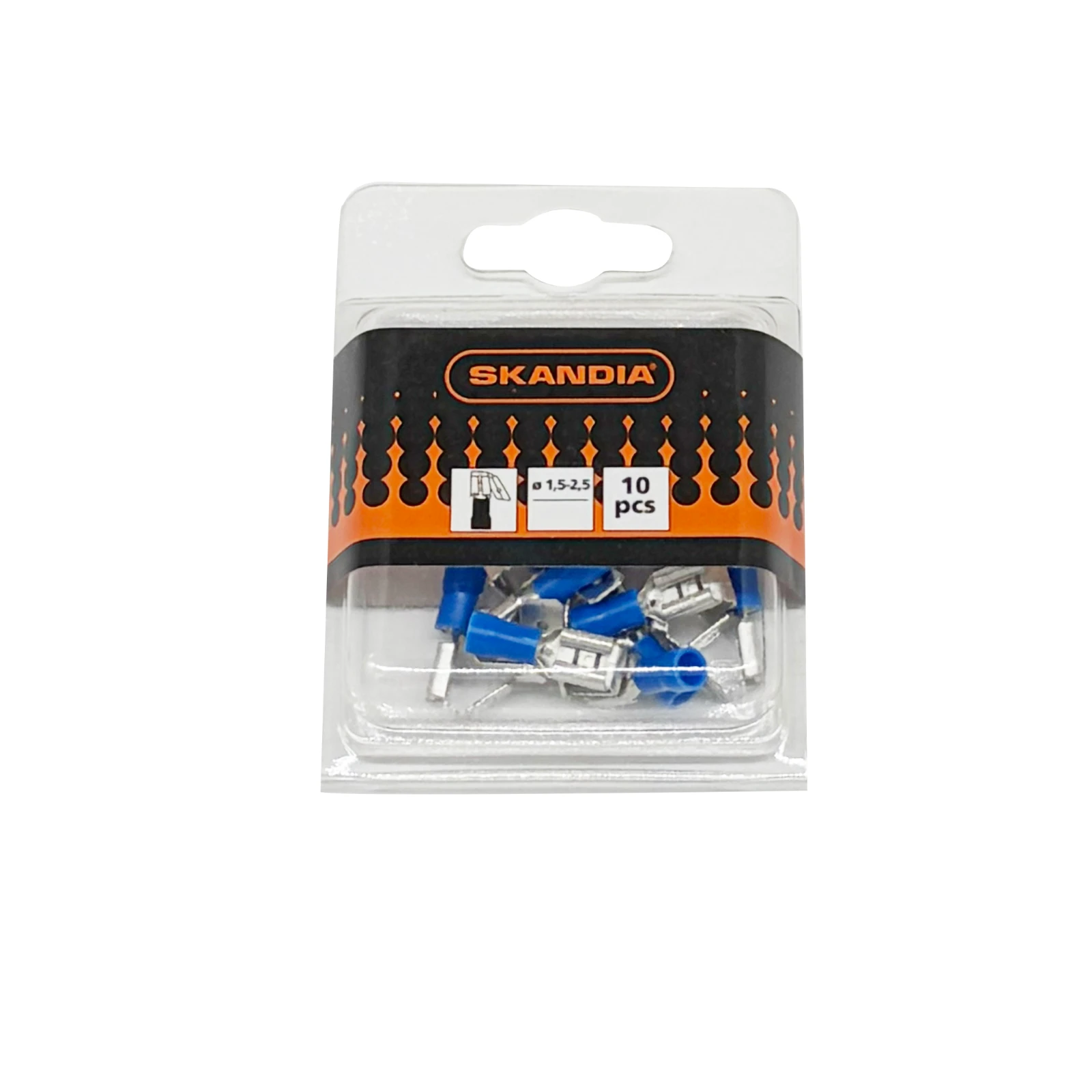 Skandia Aftakvlakstekerhuls blauw 1,5-2,5mm² (10 stuks)