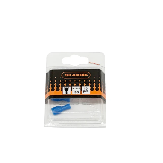Skandia Vlakstekerhuls blauw lso 1,5-2,5 mm² (10 stuks)