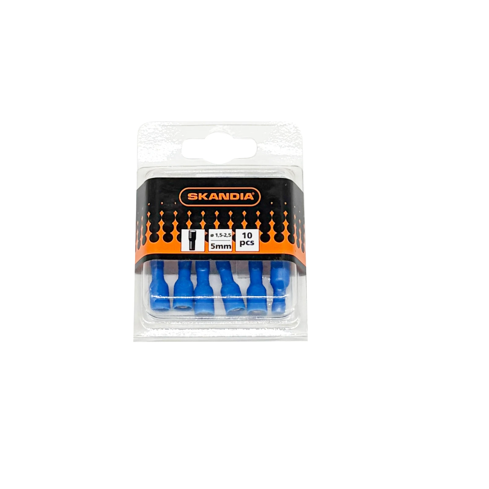 Skandia Rondstekerhuls blauw 1,5-2,5mm² (10 stuks)