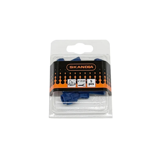 Skandia Connector blauw  1,5-2,5mm² (5 stuks)