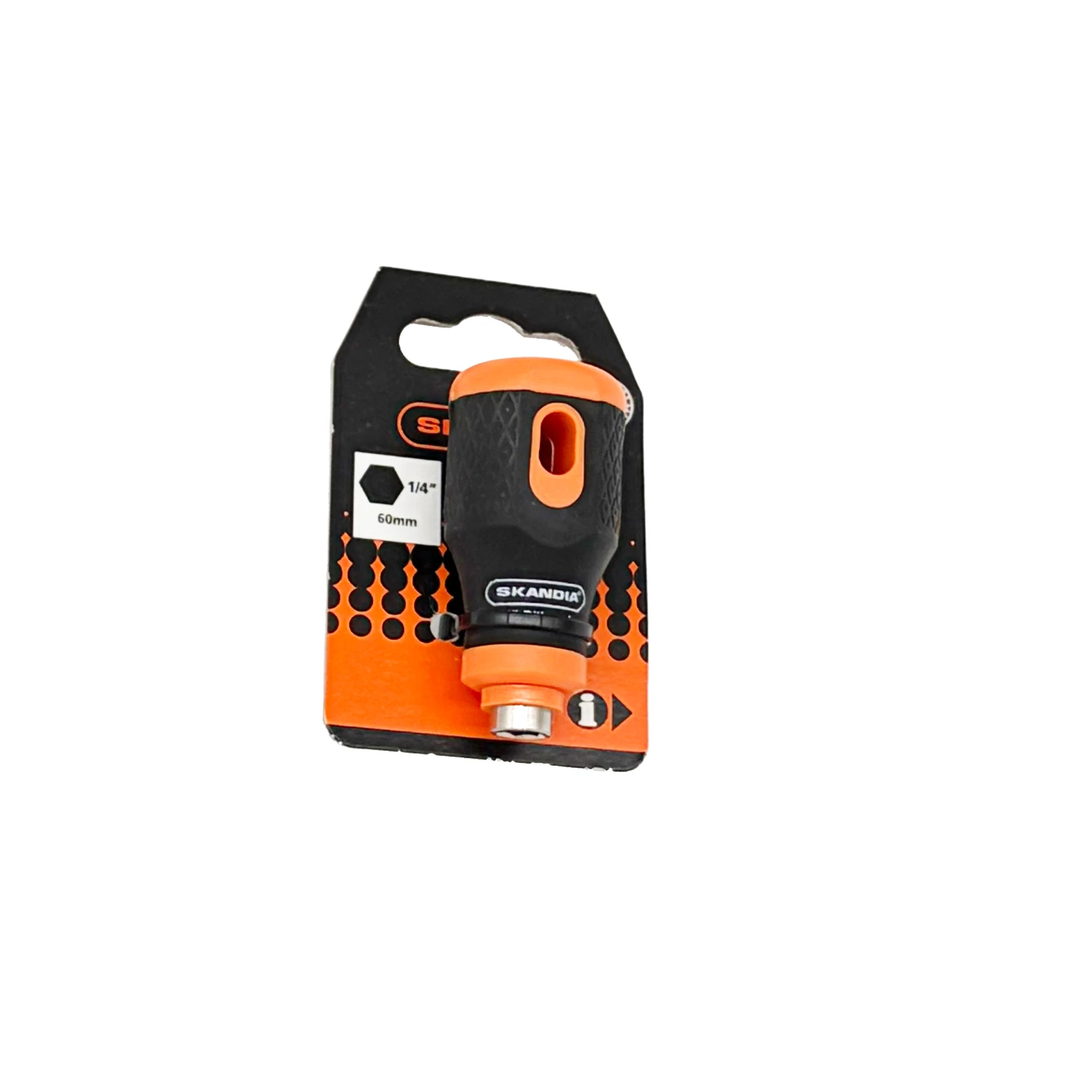 Skandia Bithouder Stubby 1/4" 60 mm