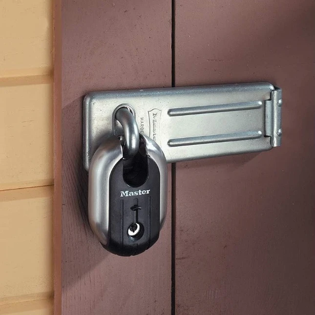 MasterLock Overval 110mm zwart - verzinkt staal