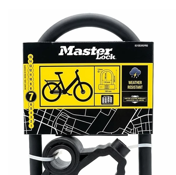 Masterlock U-beugelslot 24 - 5x15,3cm - cijferslot