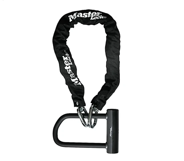 Masterlock U-slot met ketting - 10mm x 1m