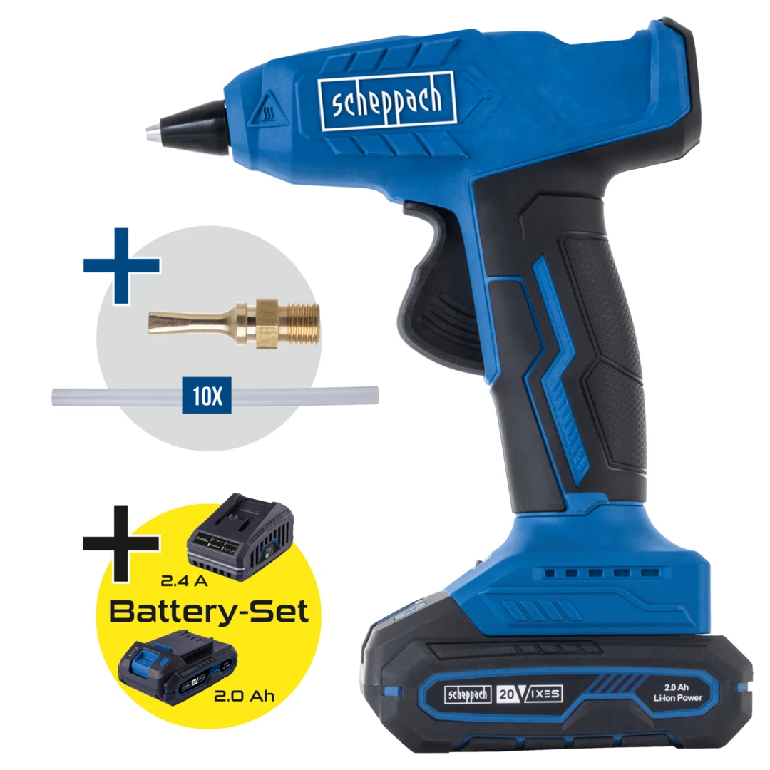 Scheppach Accu Lijmpistool 20V C-HGG170-X - Set S