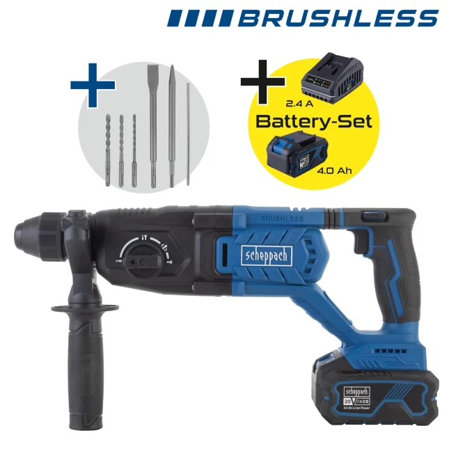 Scheppach Accu Boorhamer 20V BC-DH290-X - Set L