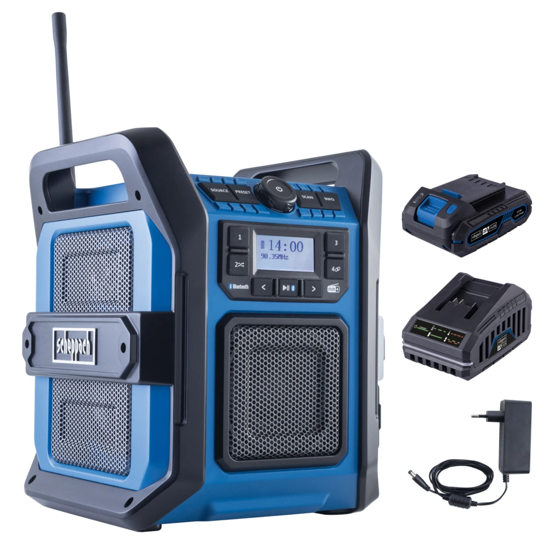 Scheppach Accu Bouwradio 20V C-DAB30-X - Set S