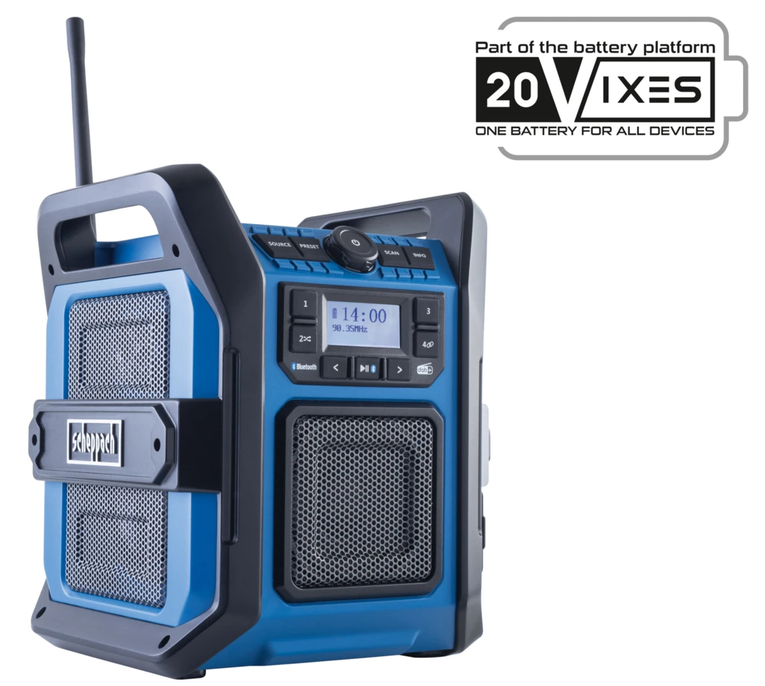Scheppach Accu Bouwradio 20V C-DAB30-X - Set S
