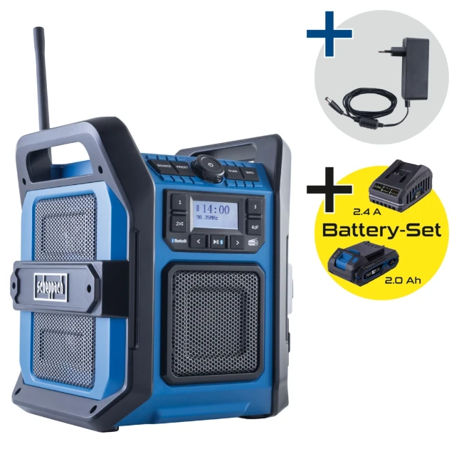 Scheppach Accu Bouwradio 20V C-DAB30-X - Set S