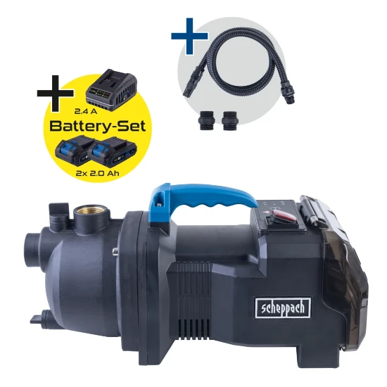 Scheppach Accu Tuinpomp 20V C-GP3000-X  - Set S2