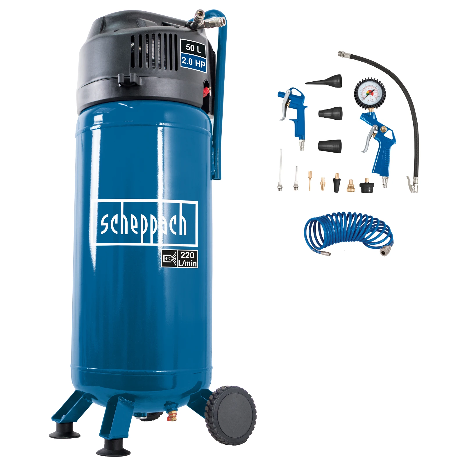 Scheppach Compressor HC51V 50L met accessoires