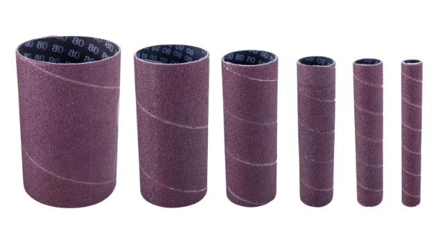 Scheppach Schuurrollen Set K240 voor Spindelschuurmachine - 6 Maten Ø13 t/m Ø76 mm