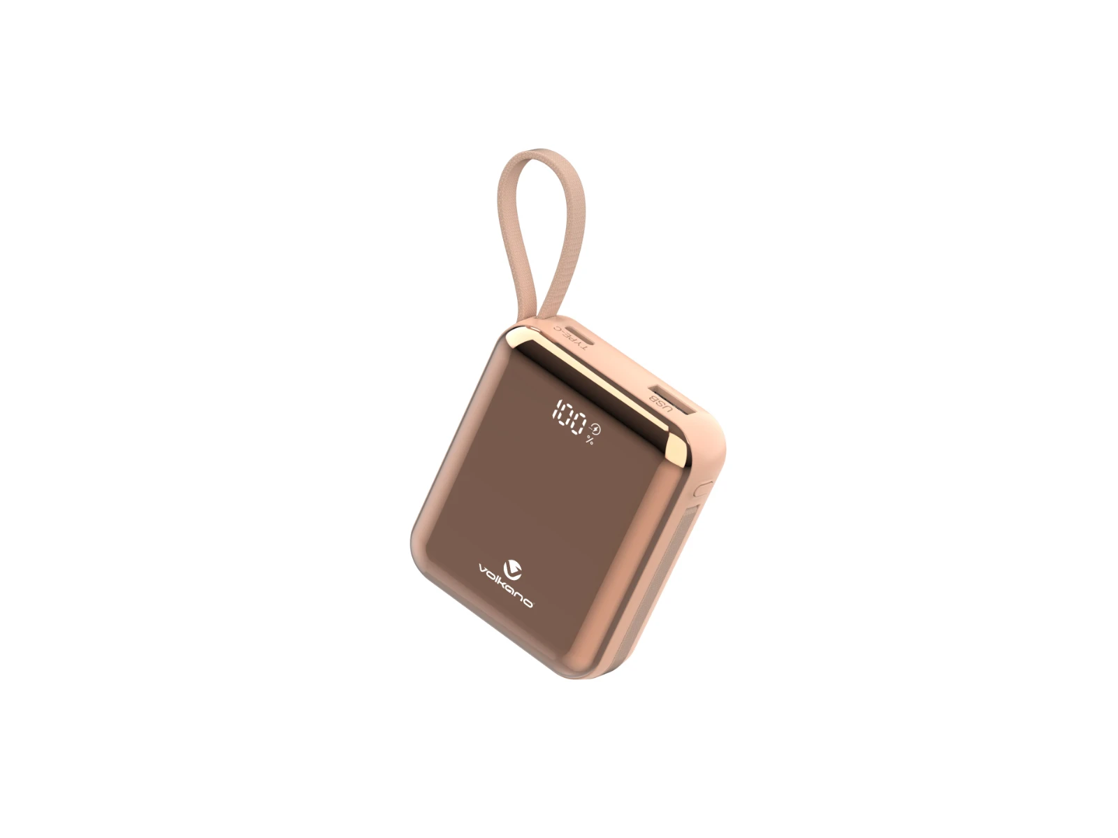 Volkano Solace Powerbank – 10000 mAh / 38.5 Wh – Roségoud