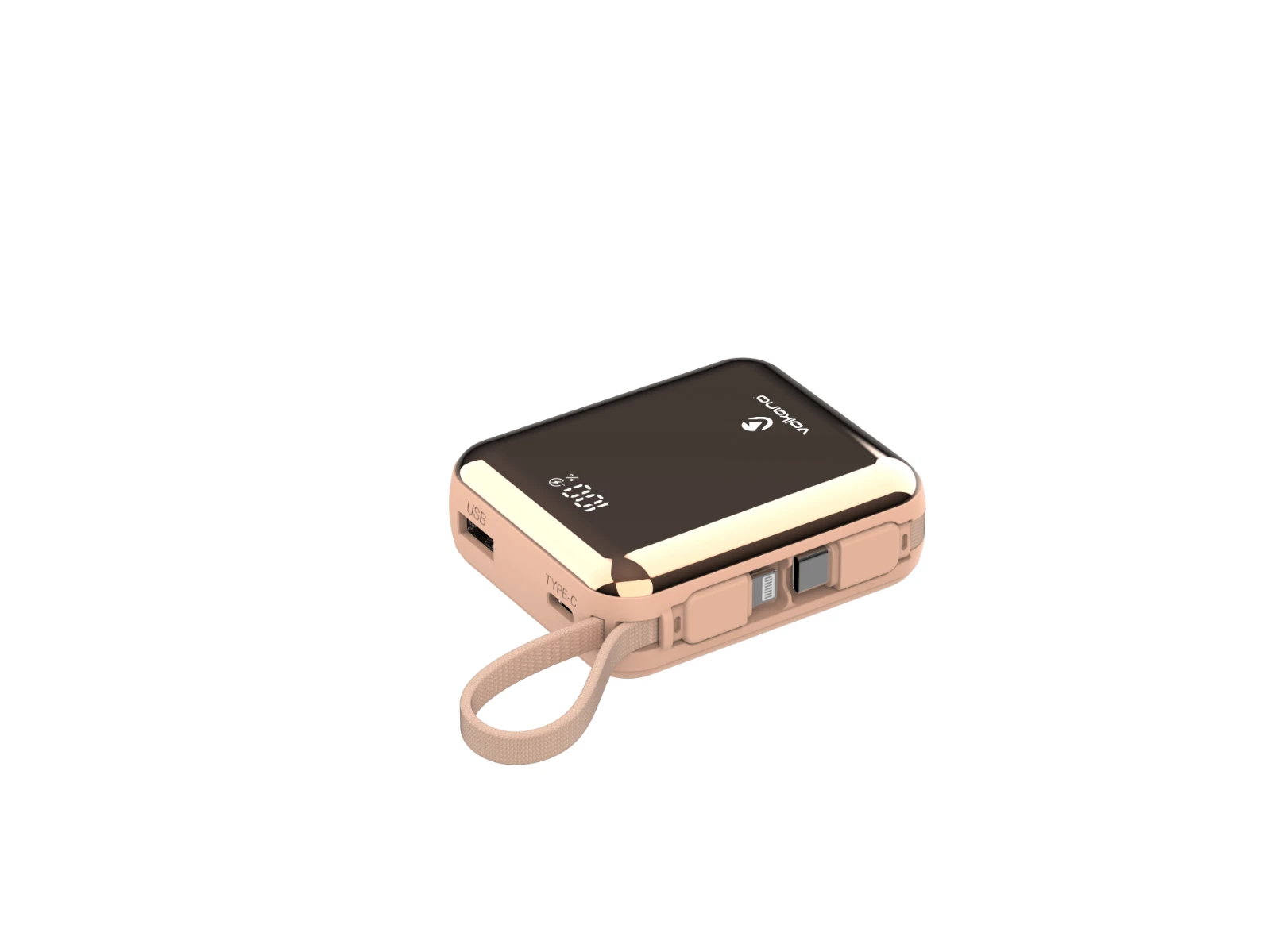 Volkano Solace Powerbank – 10000 mAh / 38.5 Wh – Roségoud