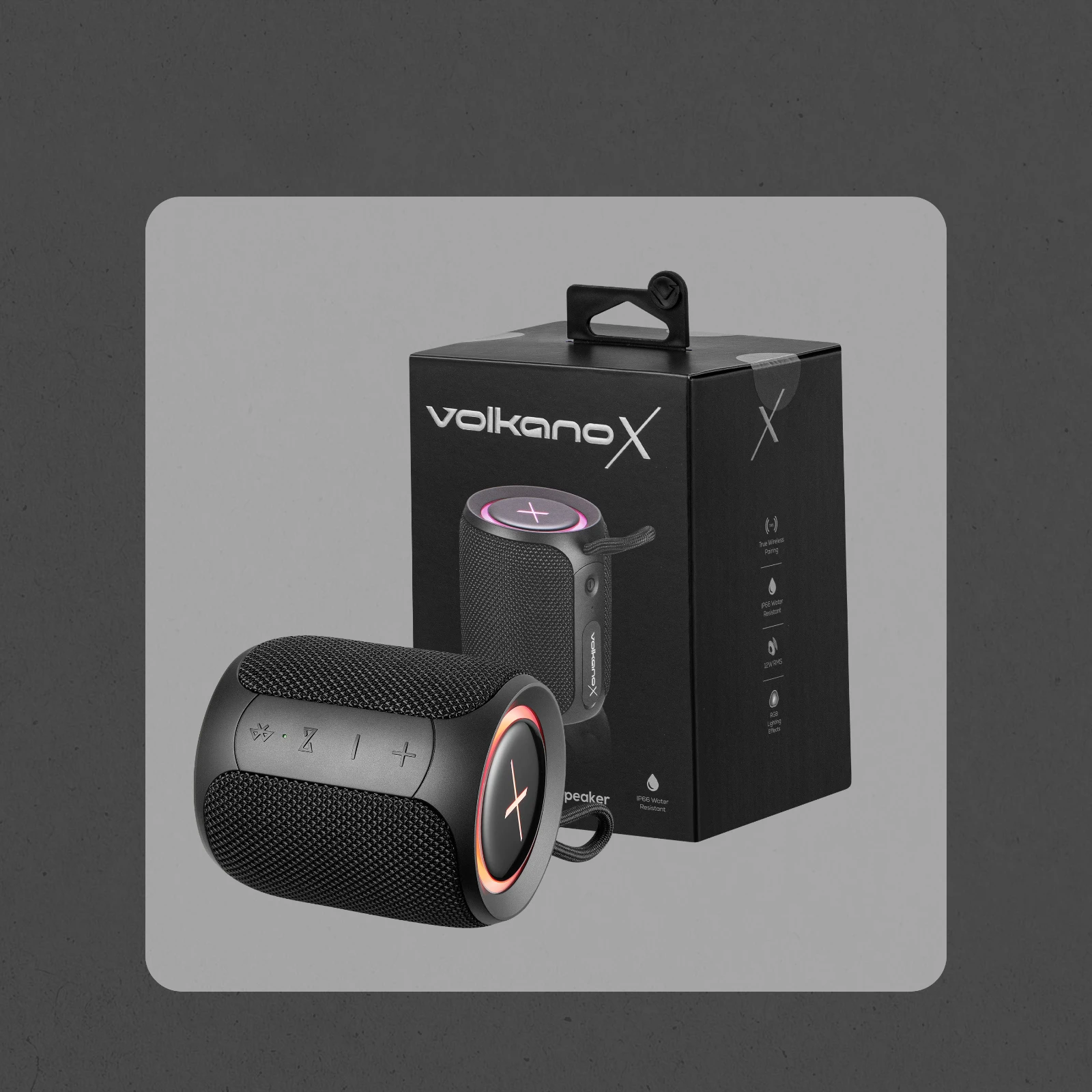 VolkanoX Wave Bluetooth speaker – 12 W – Zwart