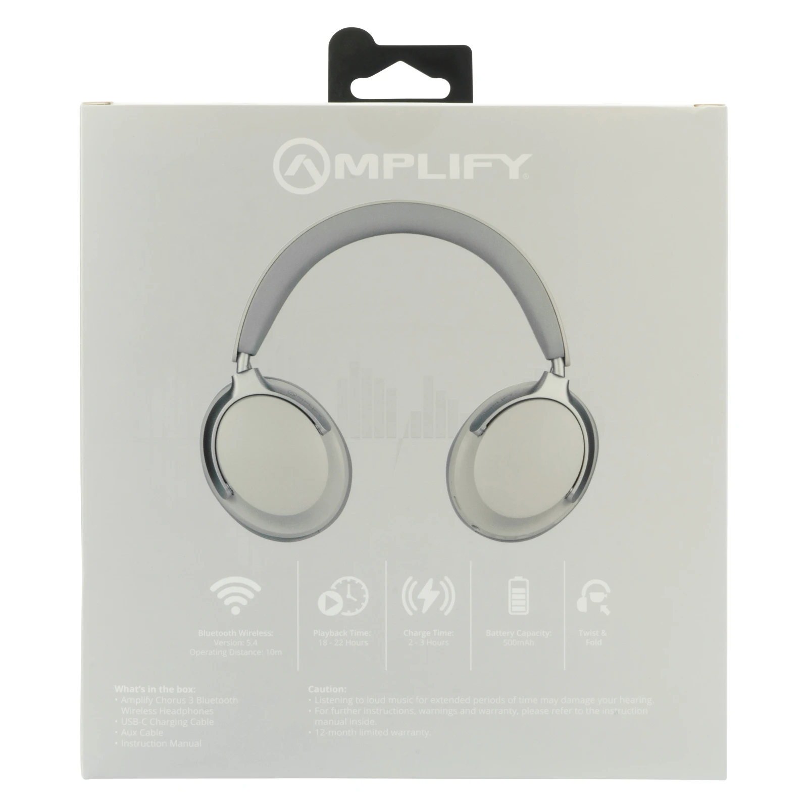 Amplify Chorus 3 Draadloze koptelefoon – Wit