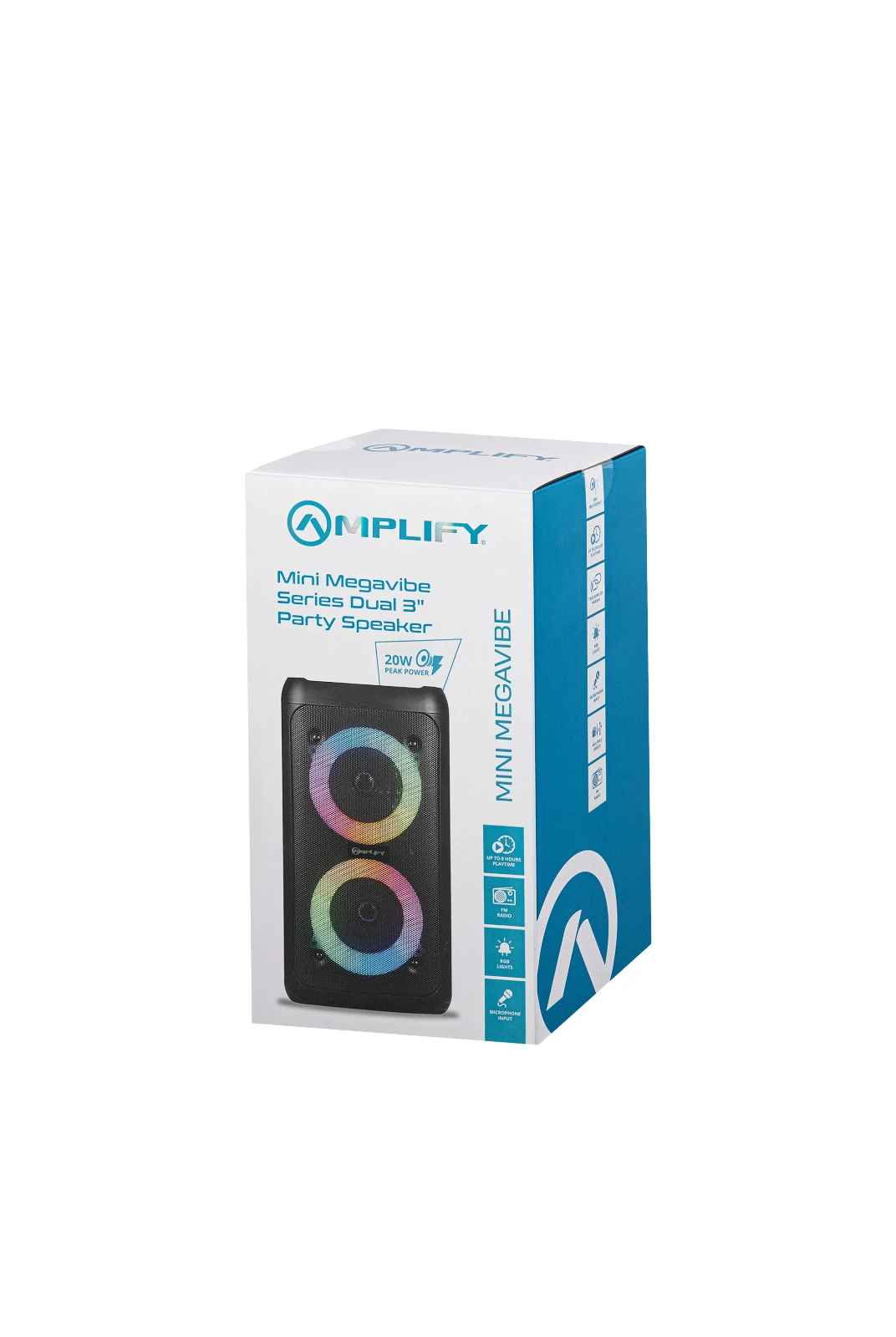 Amplify Mini Dual 3 Party speaker – 10 W – FM – Zwart