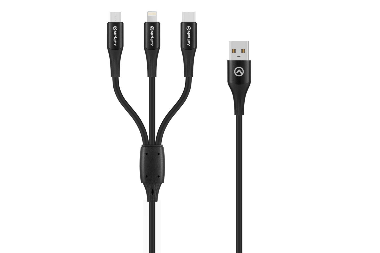 Amplify Oplaadkabel – USB-A → Micro-USB / USB-C / Lightning