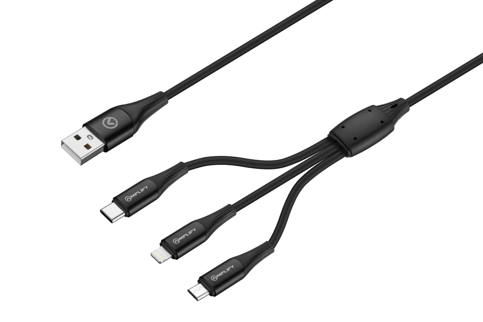 Amplify Oplaadkabel – USB-A → Micro-USB / USB-C / Lightning