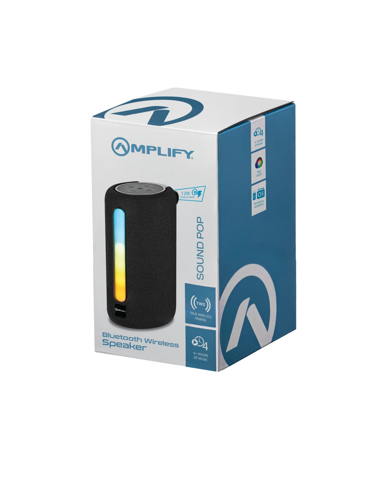Amplify Sound Pop Bluetooth speaker – 10 W – FM – Zwart