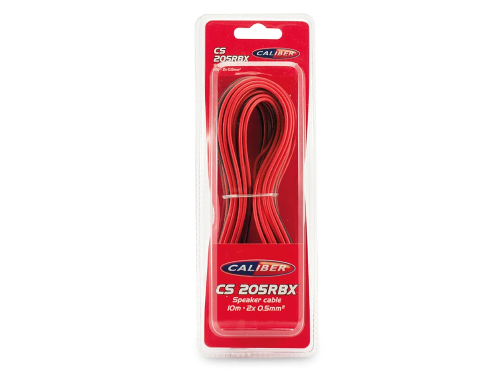 Caliber Speakerkabel Rood-Zwart 0,5mm - 10M