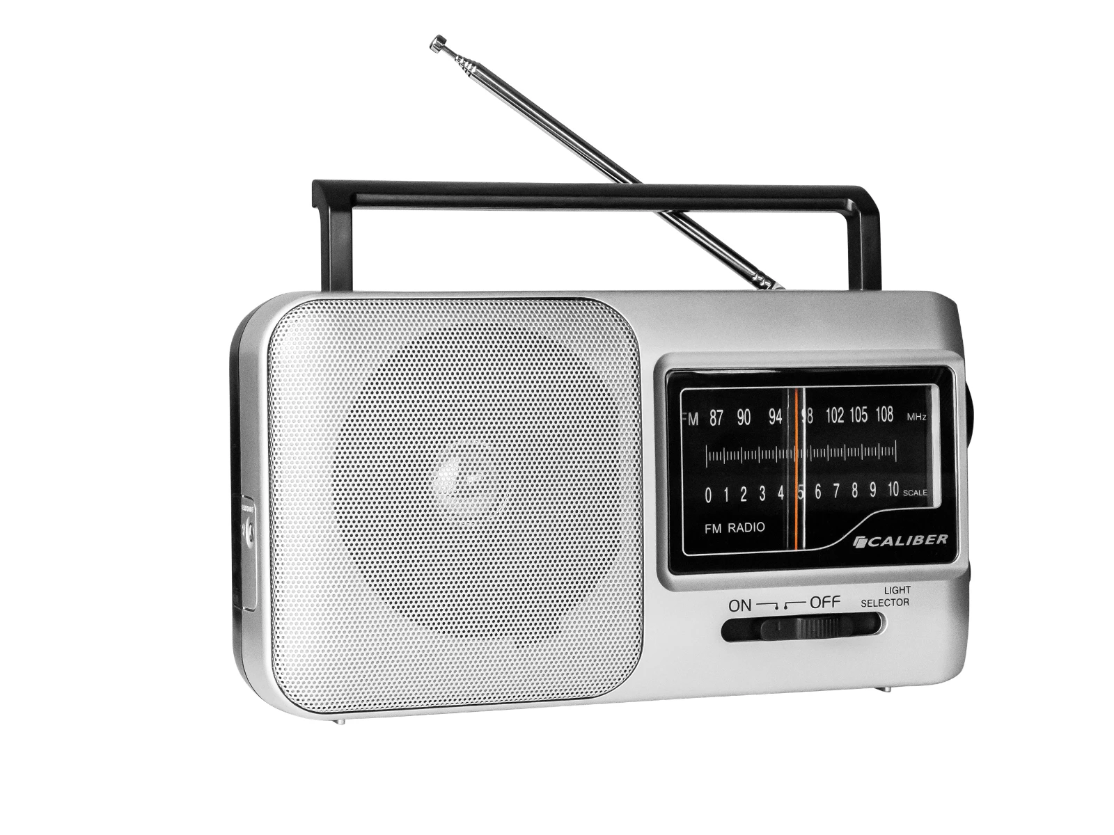 Caliber HPG317R Draagbare radio – 2 W – FM 87.5–108 MHz – Grijs