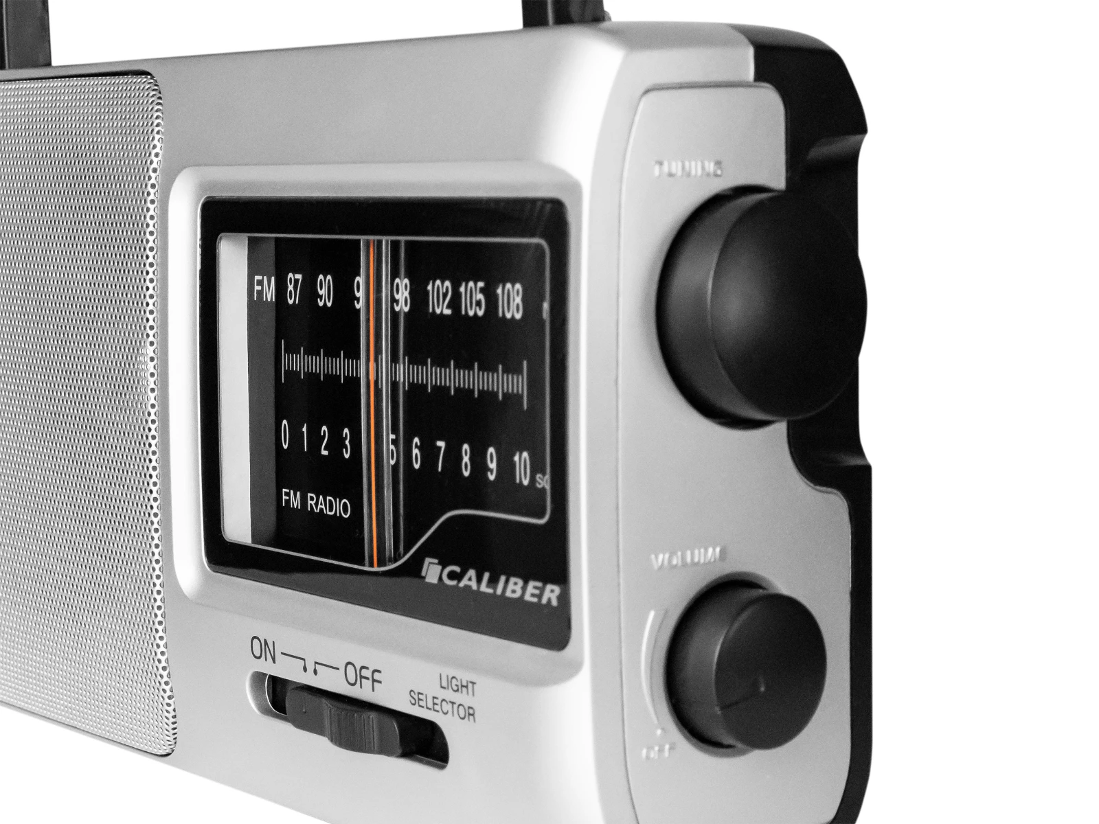 Caliber HPG317R Draagbare radio – 2 W – FM 87.5–108 MHz – Grijs