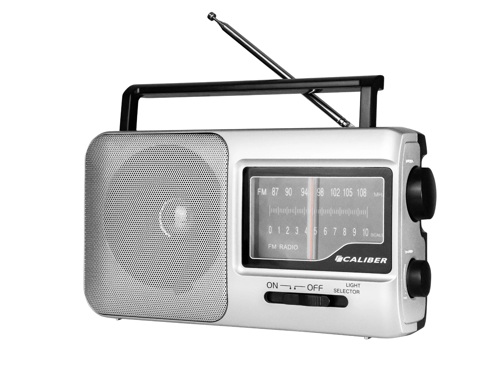 Caliber HPG317R Draagbare radio – 2 W – FM 87.5–108 MHz – Grijs