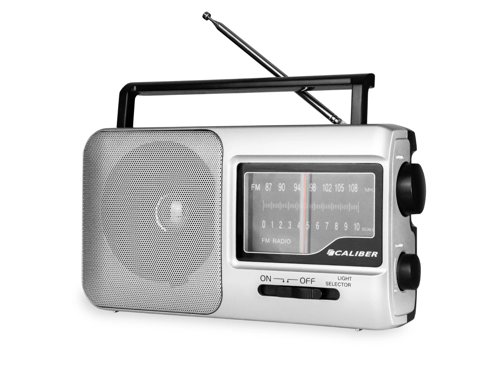 Caliber HPG317R Draagbare radio – 2 W – FM 87.5–108 MHz – Grijs