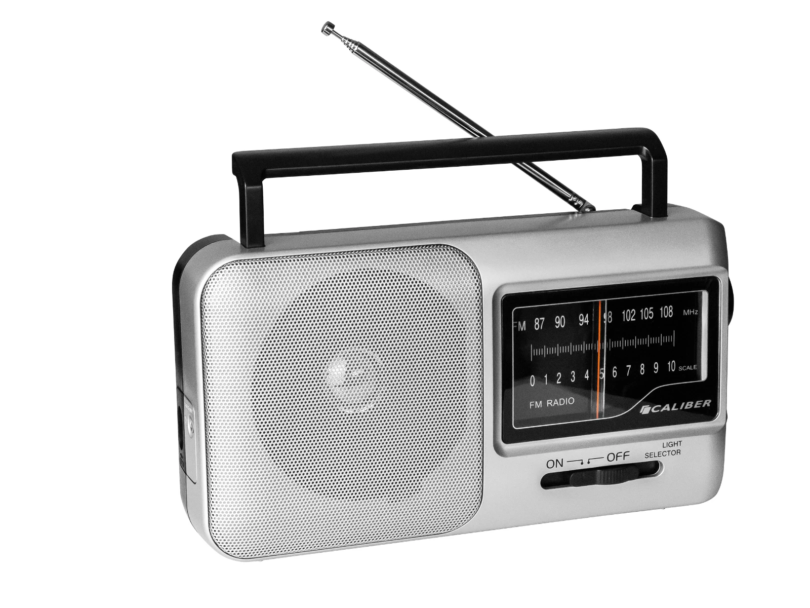 Caliber HPG317R Draagbare radio – 2 W – FM 87.5–108 MHz – Grijs