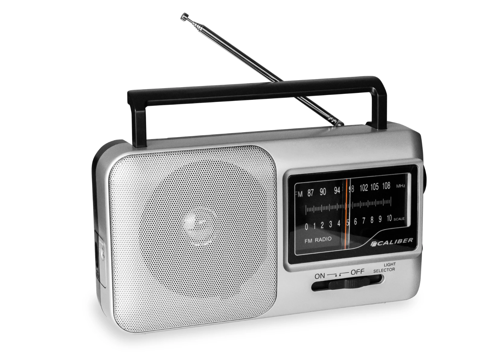 Caliber HPG317R Draagbare radio – 2 W – FM 87.5–108 MHz – Grijs