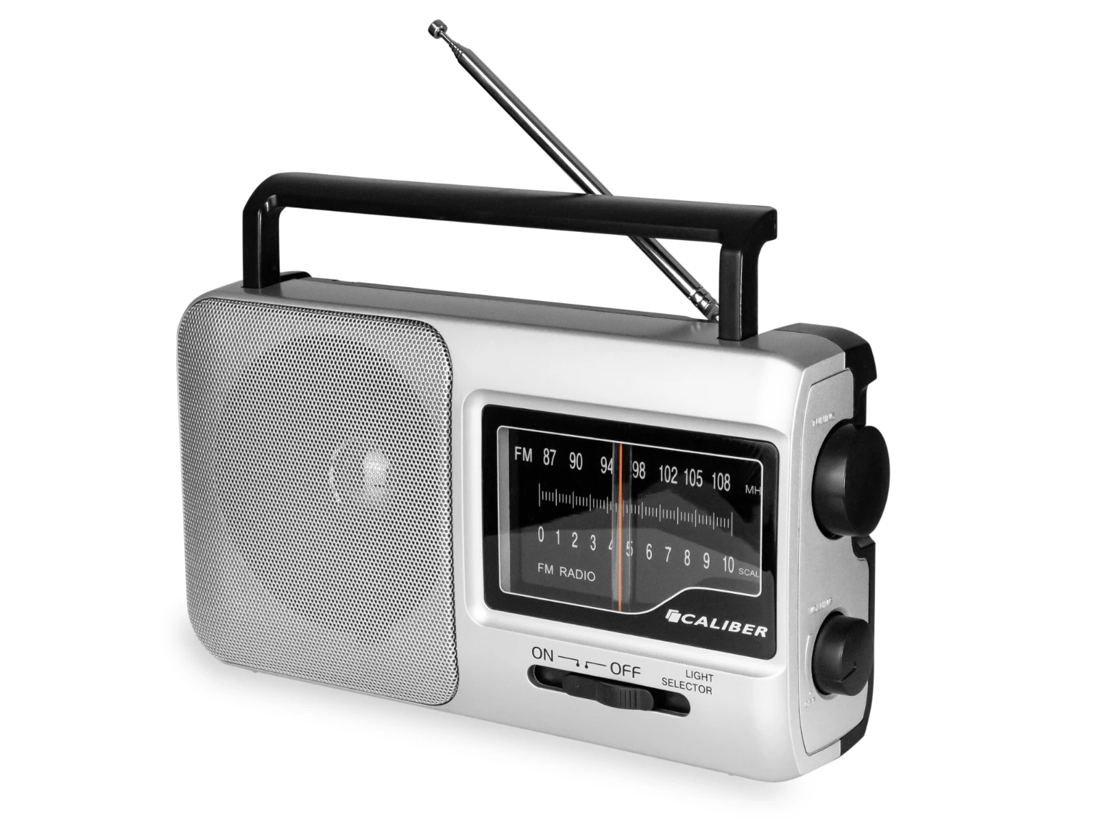 Caliber HPG317R Draagbare radio – 2 W – FM 87.5–108 MHz – Grijs