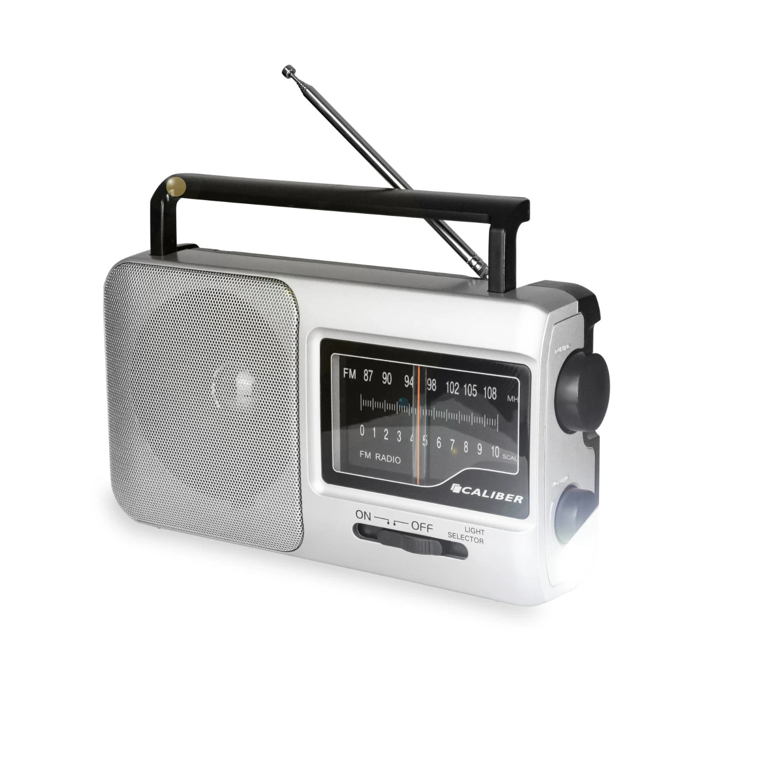 Caliber HPG317R Draagbare radio – 2 W – FM 87.5–108 MHz – Grijs