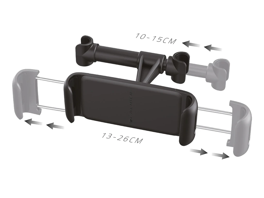 Caliber CNC17 Tablethouder voor hoofdsteun – 7–12.9"