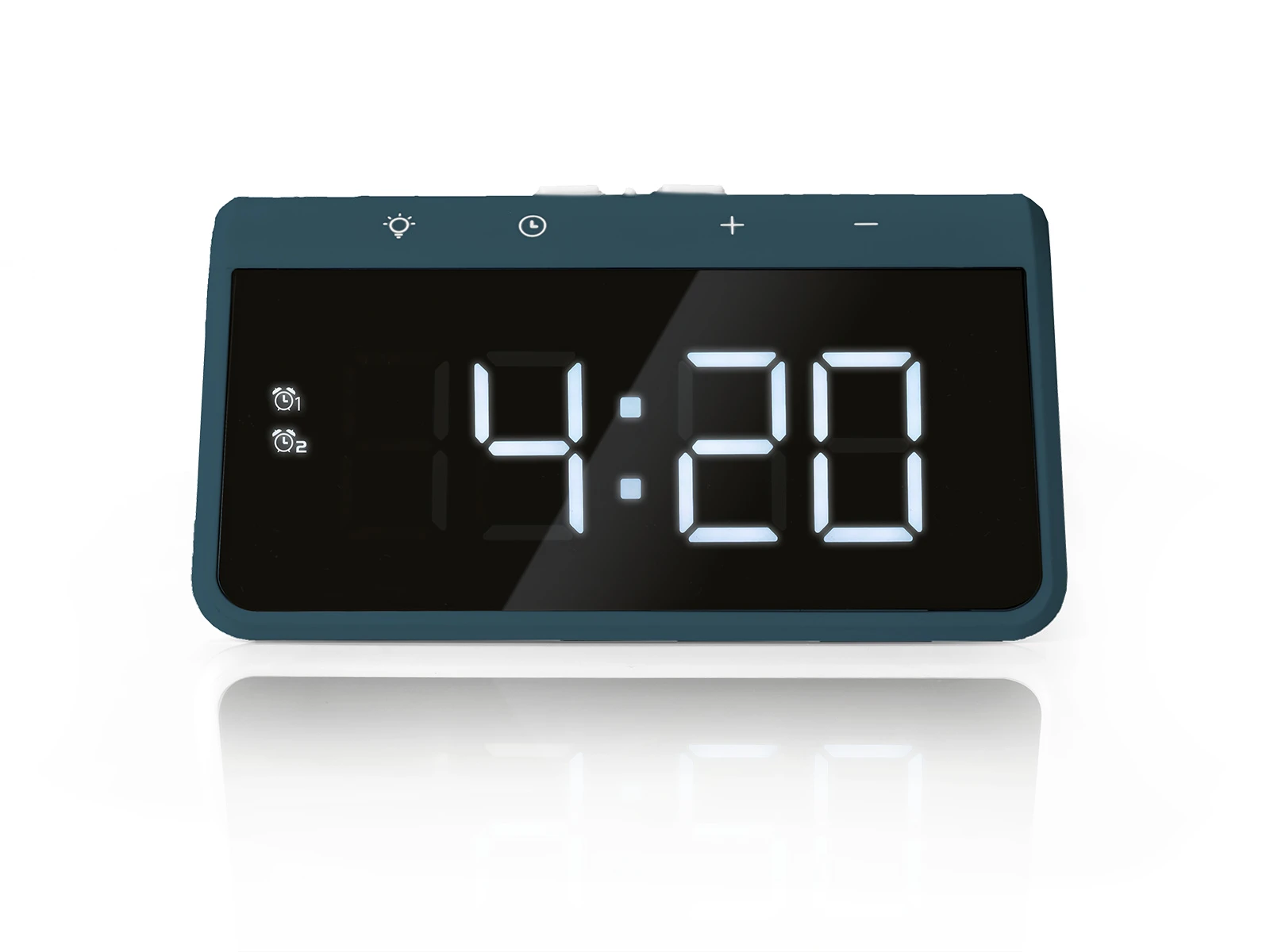Caliber Digitale Wekker + Draadloze Lader - Blauw