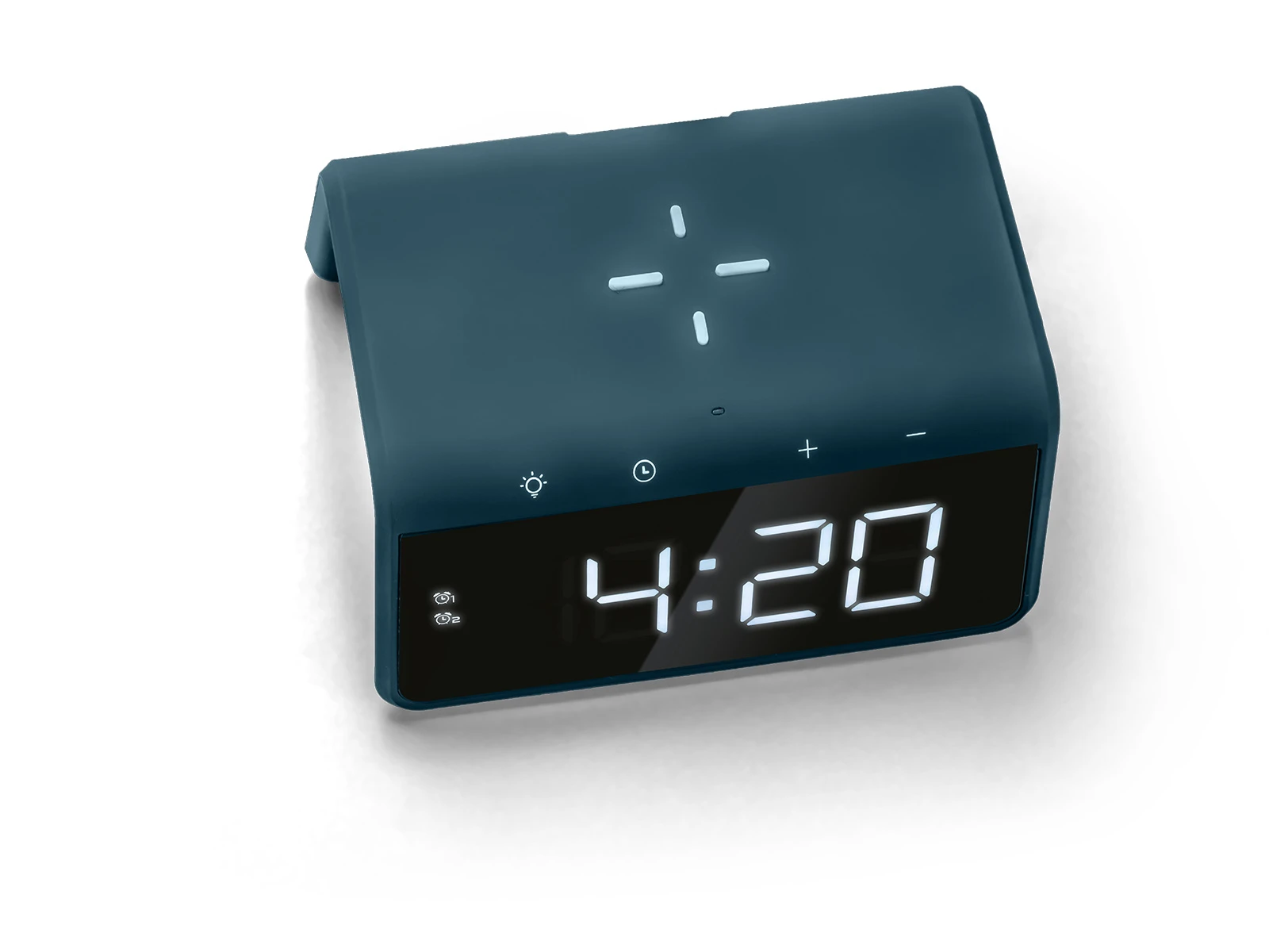 Caliber Digitale Wekker + Draadloze Lader - Blauw
