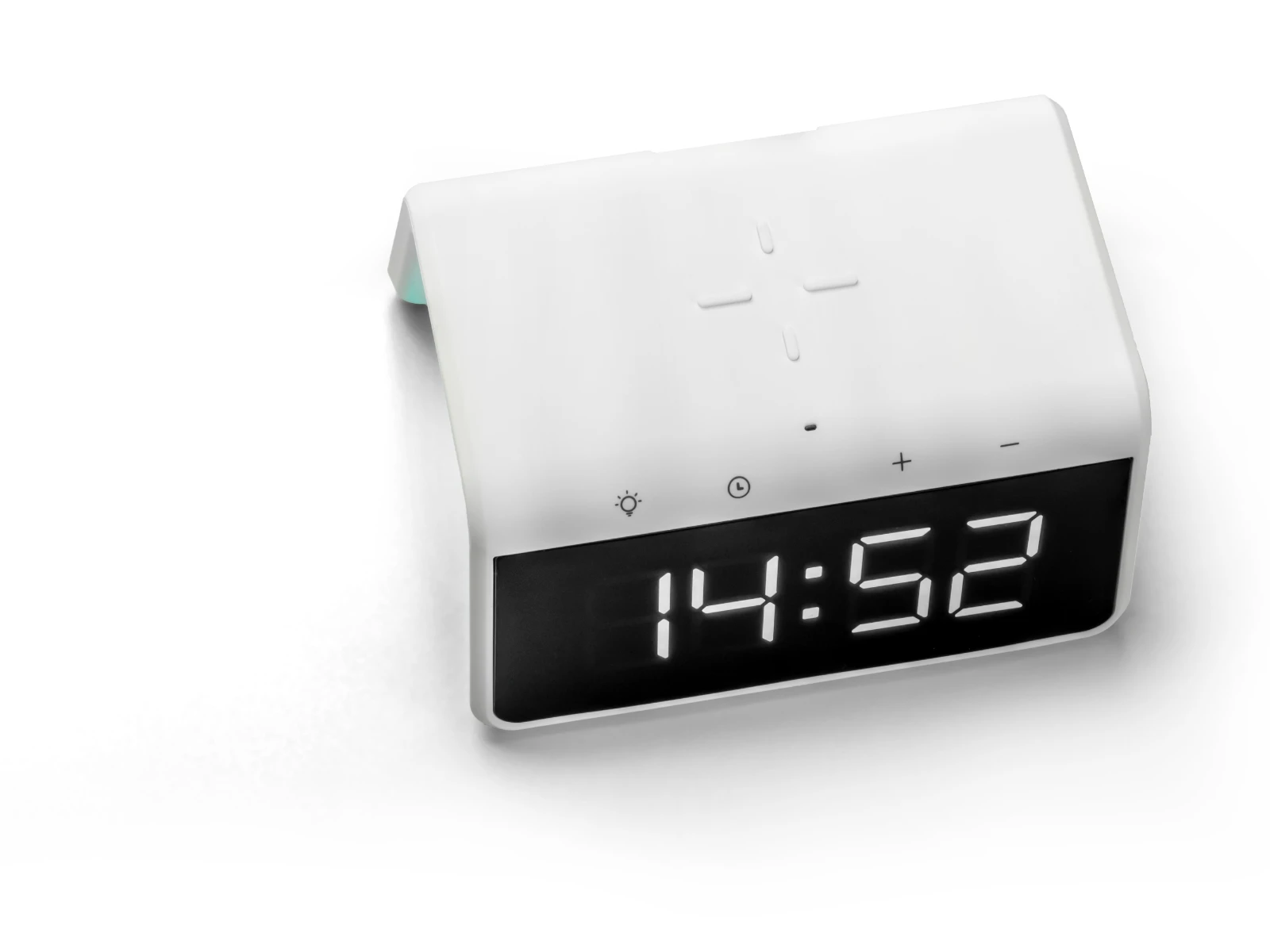 Caliber Digitale Wekker + Draadloze Lader - Wit